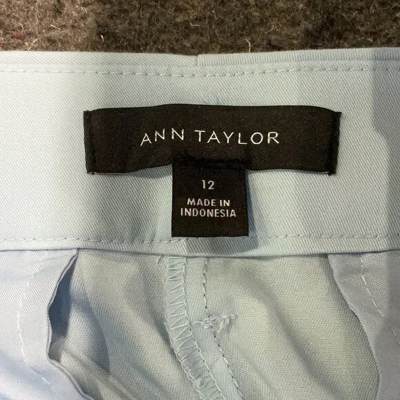 Ann Taylor Wide-Leg Trouser in Sky Blue - Picture 3 of 4